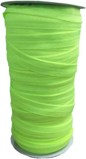 15mm Colorful Fold Over Elastic for Garment Accessory (Key Green)