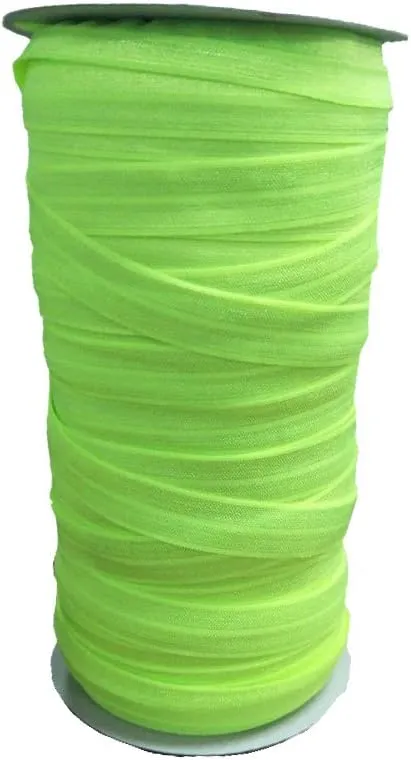15mm Colorful Fold Over Elastic for Garment Accessory (Key Green)