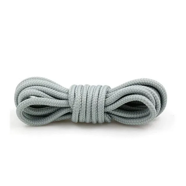 1pair Round Shoelaces Polyester Classic Shoelace Casual Women Men Sports
