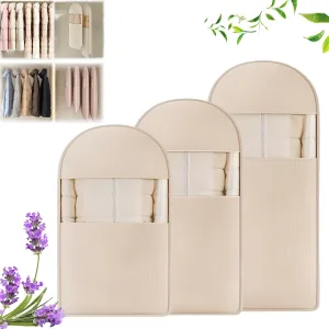 2025 Space Saving Hanging Garment Bag with Self Compression Zipper, Space Saving Garment Bags, Protects Clothes from Wrinkles (Beige, M)