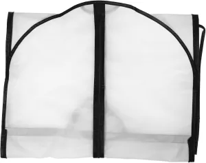 2pcs Clothing Dust Cover Hanging Clothes Bag Dress Garment Bag Garment Covers Clear Garment Bags Dress Bags Black Cloth Pattern