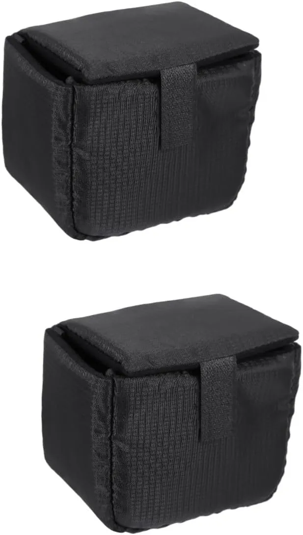 2pcs Waterproof Dslr Sling Bag Polyester Camera Case Lens Pouch Protective Case for Digital Cameras