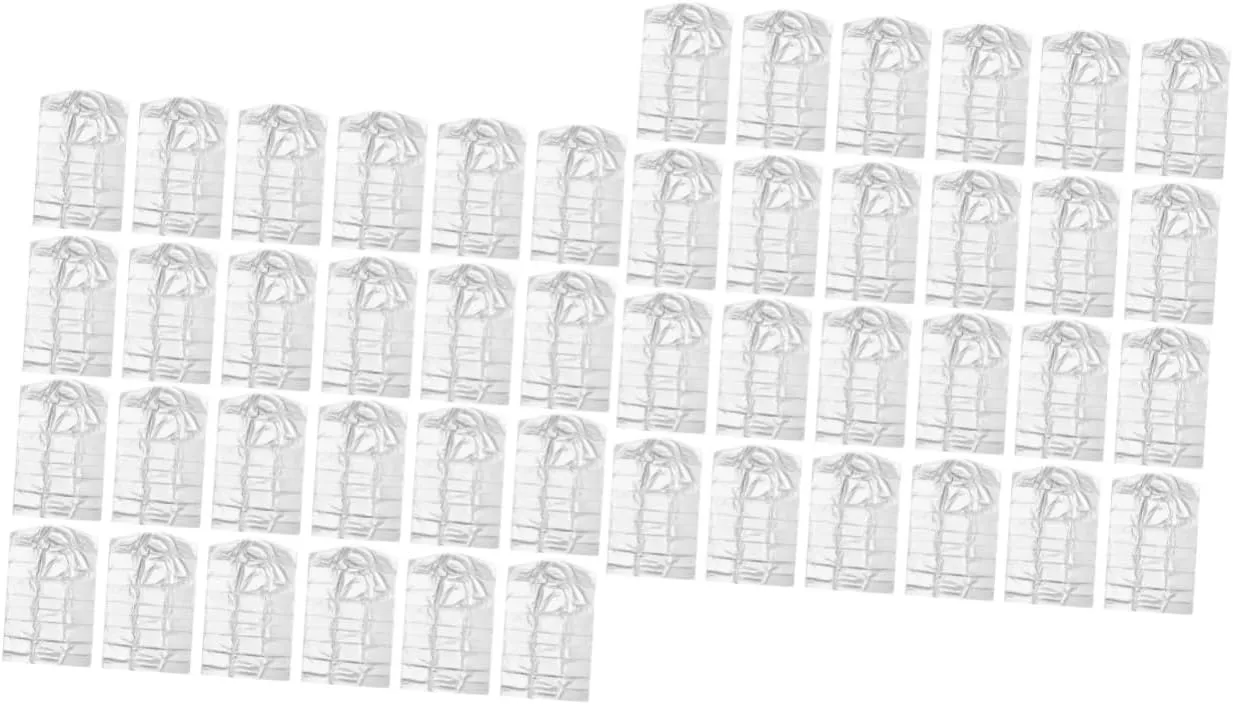 2sets Dry Cleaner Bags Kids' Garment Cover Pp Material Clothing Cover for Hanging Storage Garment Bags 30pcs*2