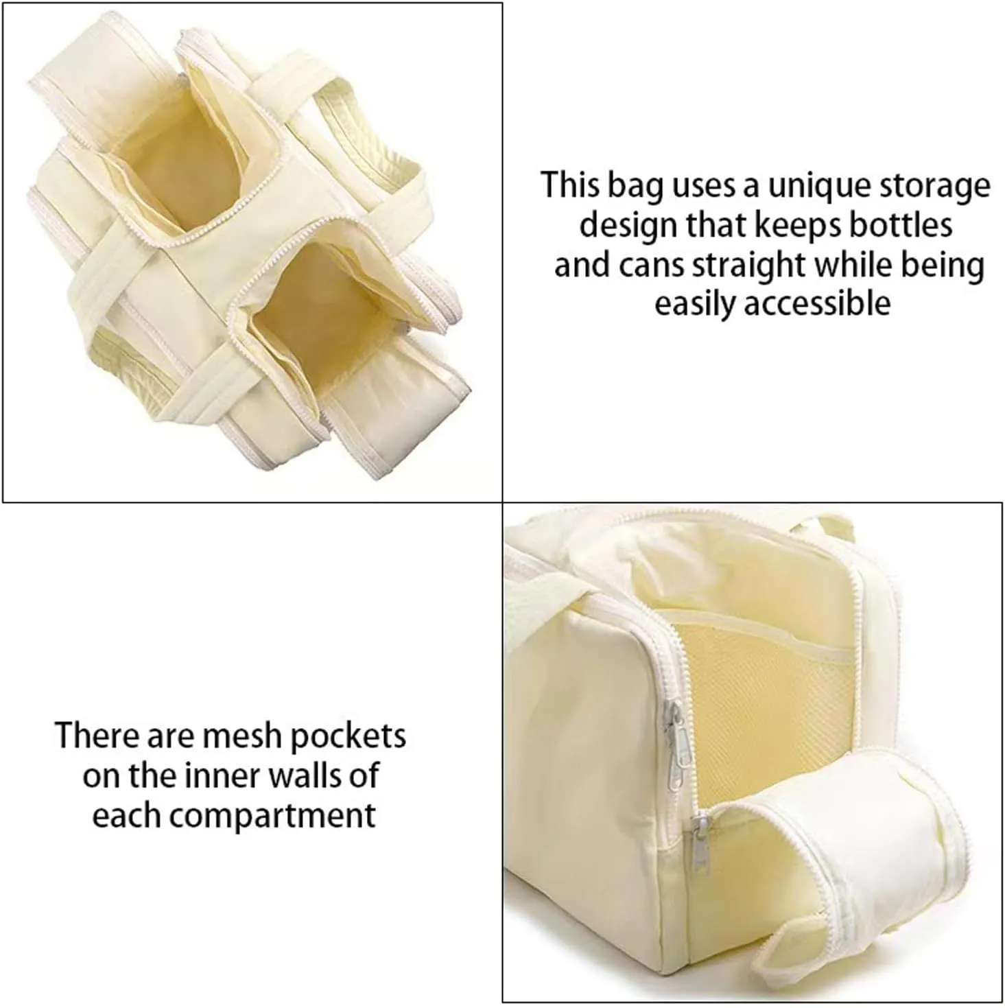 4-in-1 Puffy Multi-Functional Toiletry Bag for Women, 2025 New Travel Toiletry Bag, Large-Capacity Travel Cosmetic Bag, for Travel-Sized Shampoo, Brushes Set, Makeup Accessories (Beige)