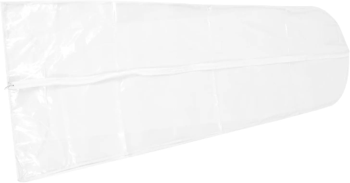 ABOOFAN Long Dress Garment Bag 2-in-1 Storage Solution Wedding Dress Clothes Transparent Cover