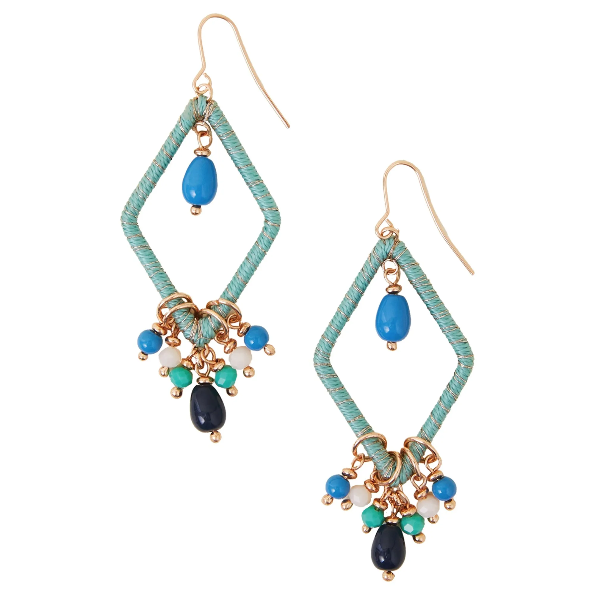 Accessorize London Women's Diamond Wrapped Earrings