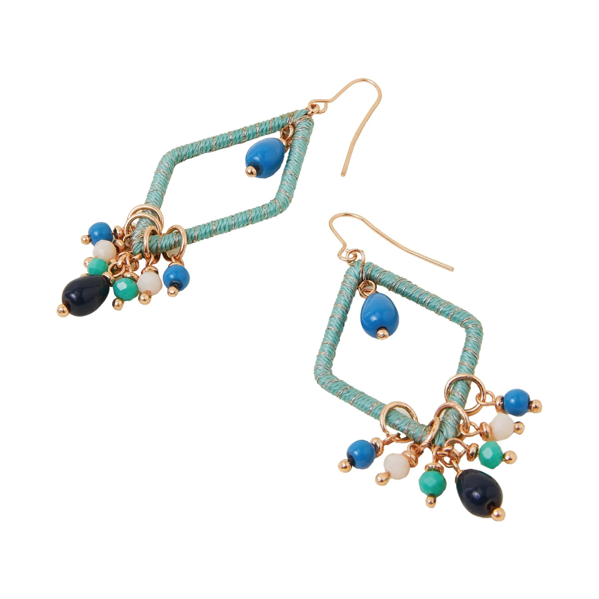 Accessorize London Women's Diamond Wrapped Earrings