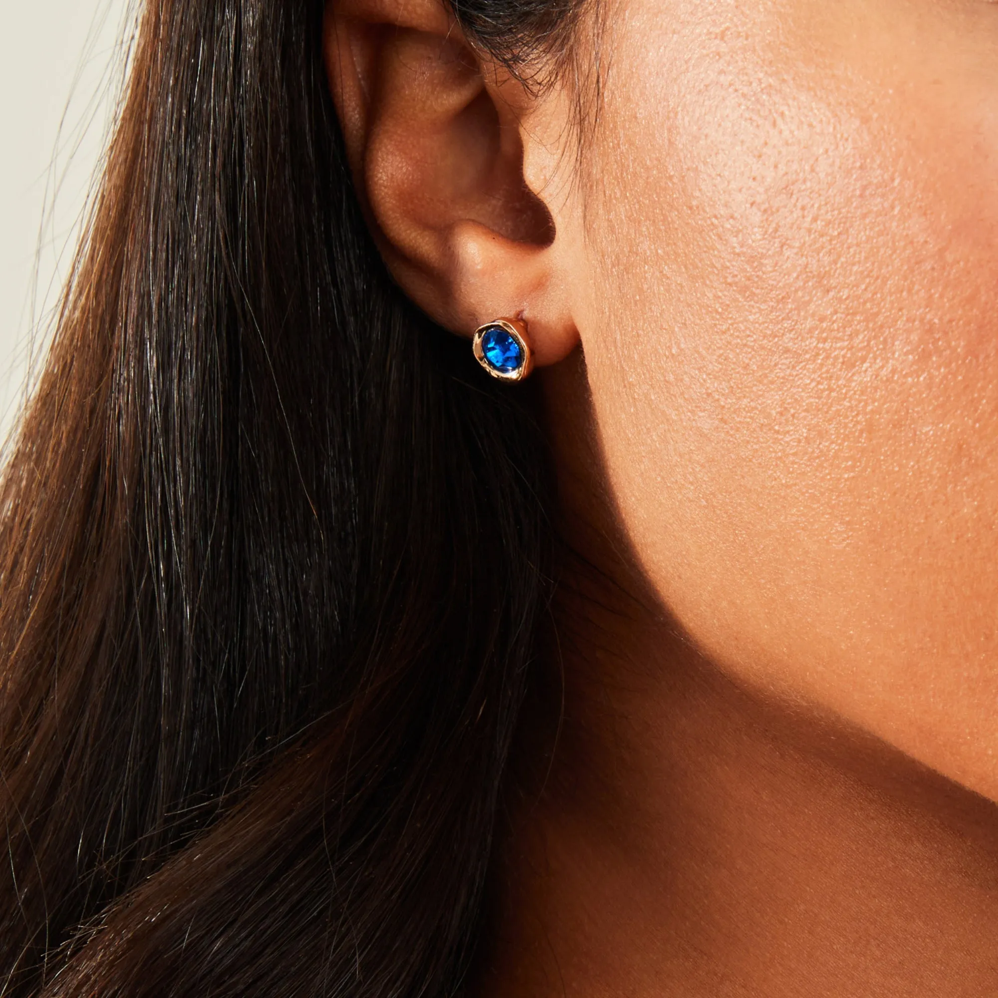 Accessorize London Women's Multi Organic Molten Studs Earrings Pack Of 3