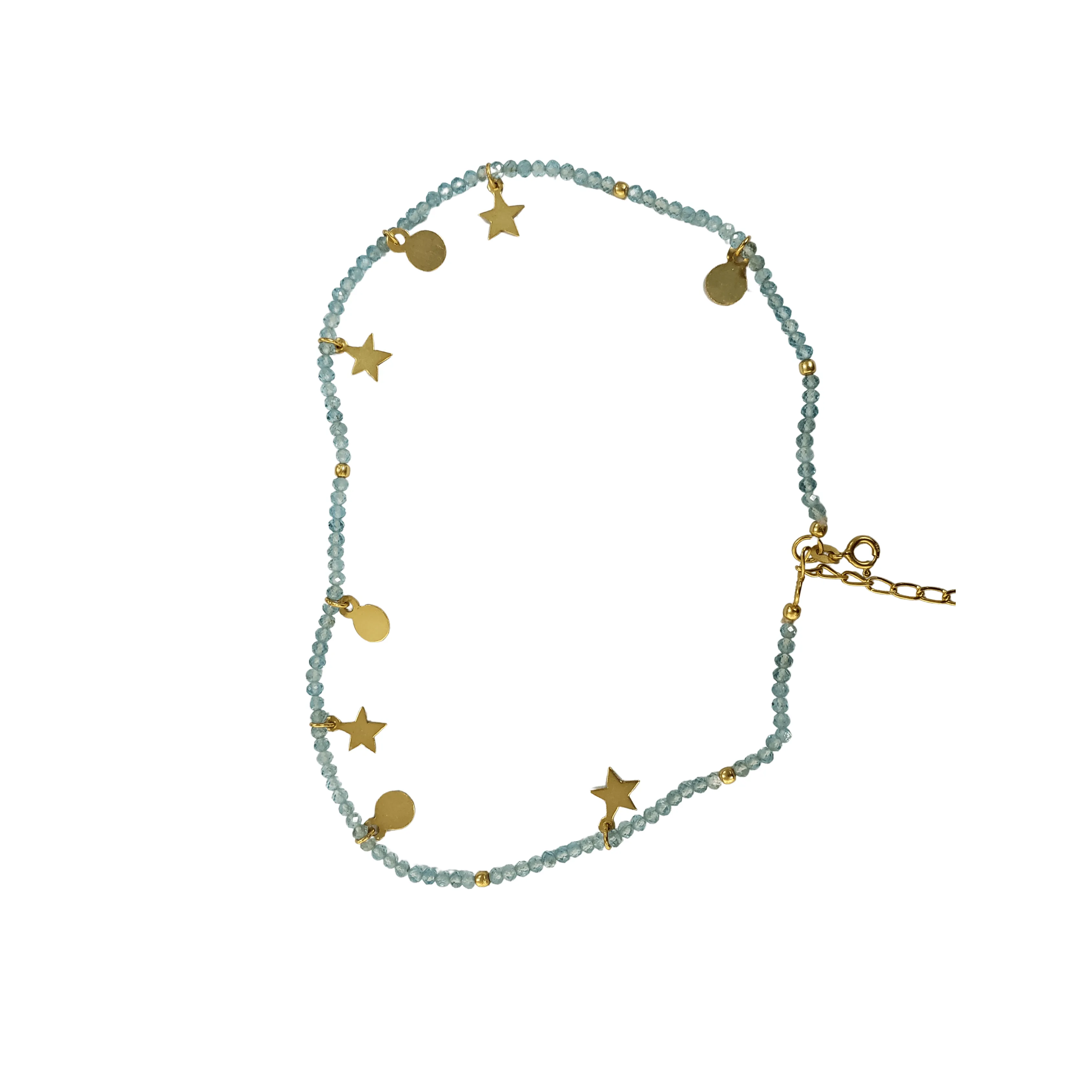 Adjustable Apatite Gold Vermeil Necklace