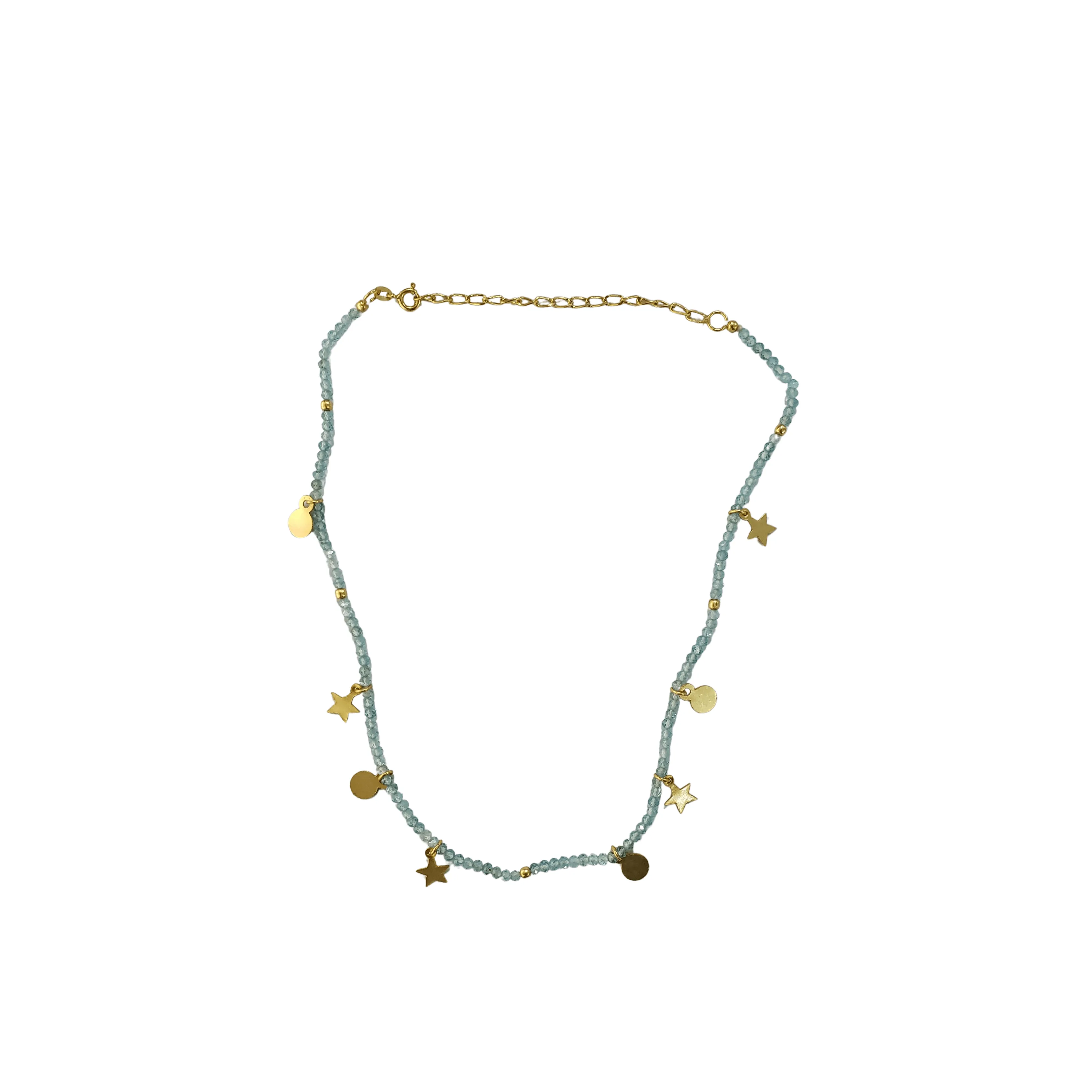 Adjustable Apatite Gold Vermeil Necklace