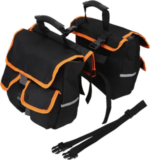 Bicycle Panniers For Rear Rack,Detachable Bike Rear Saddle Bag ycle Trunk Pannier Carrier Bag with Adjustable Hooks,Carrying Handle Pannier Bags For Bikes bike panniers