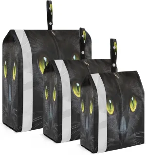 Black Cat Eyes Packing Cubes for Travel 3 Set Travel Organizer Bags Luggage Bags for Luggage