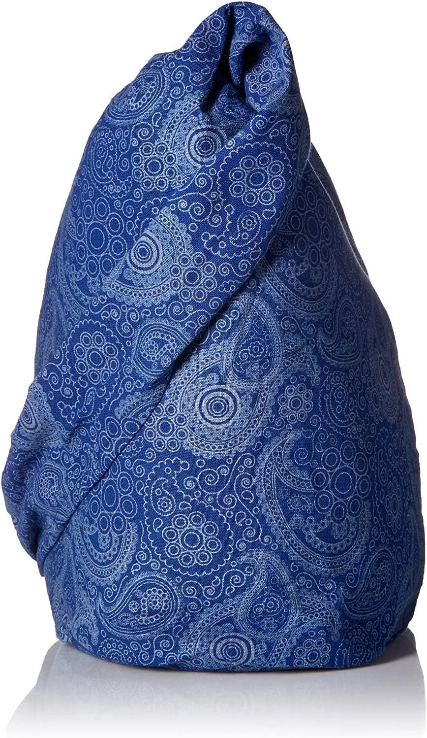 BTP! Thai Cotton Hippie Hobo Sling Crossbody Bag eco Friendly Shopping bag Paisley Print Large