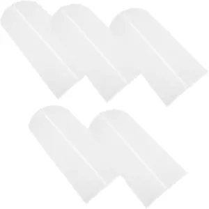 Cabilock Garment Bags 5pcs Set Home Clothing Cover Hanging Storage Bag for Travel Dustproof Transparent