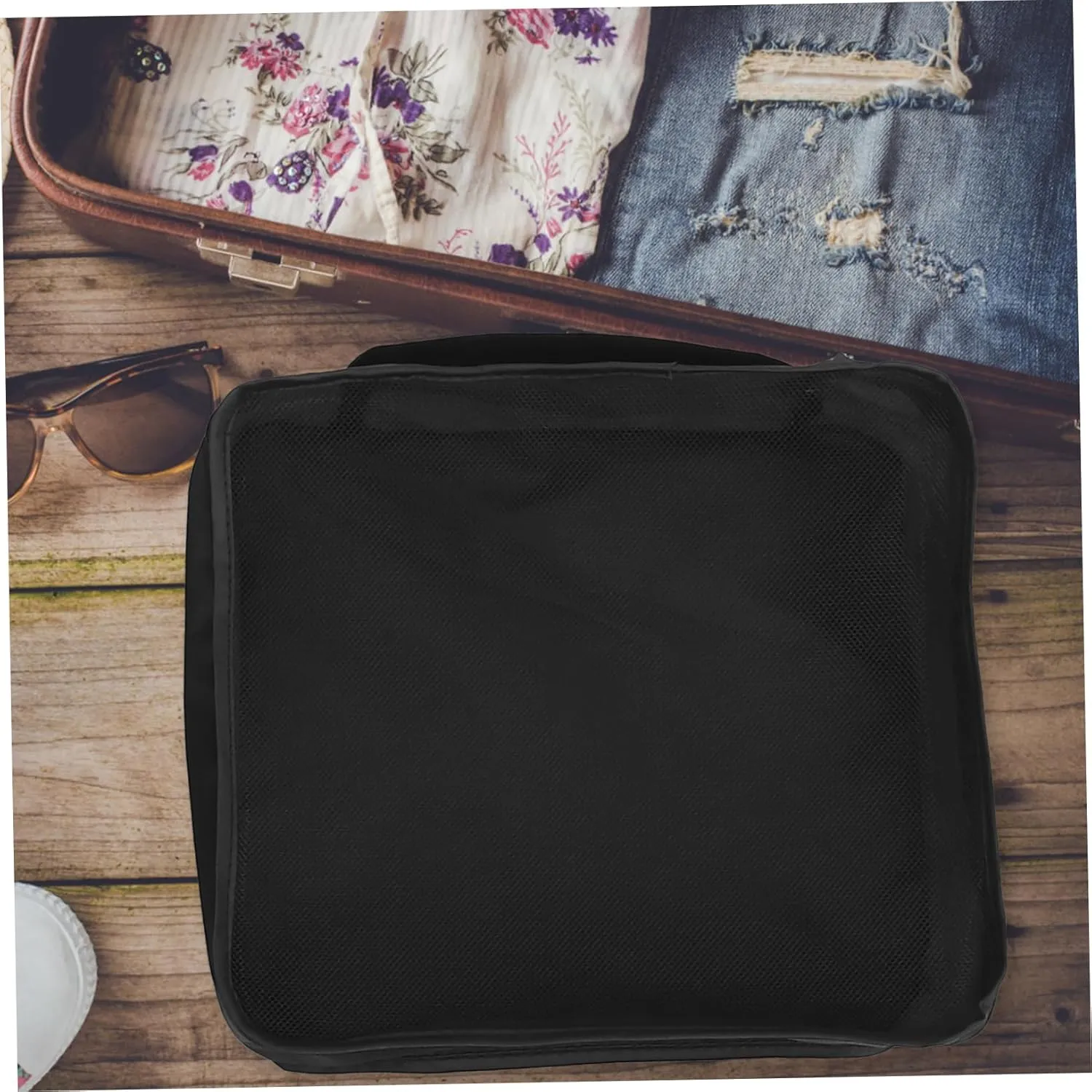 Cabilock Large Capacity Luggage Bag Set 6pcs Foldable Closet Storage Bag Zipper for Men Women
