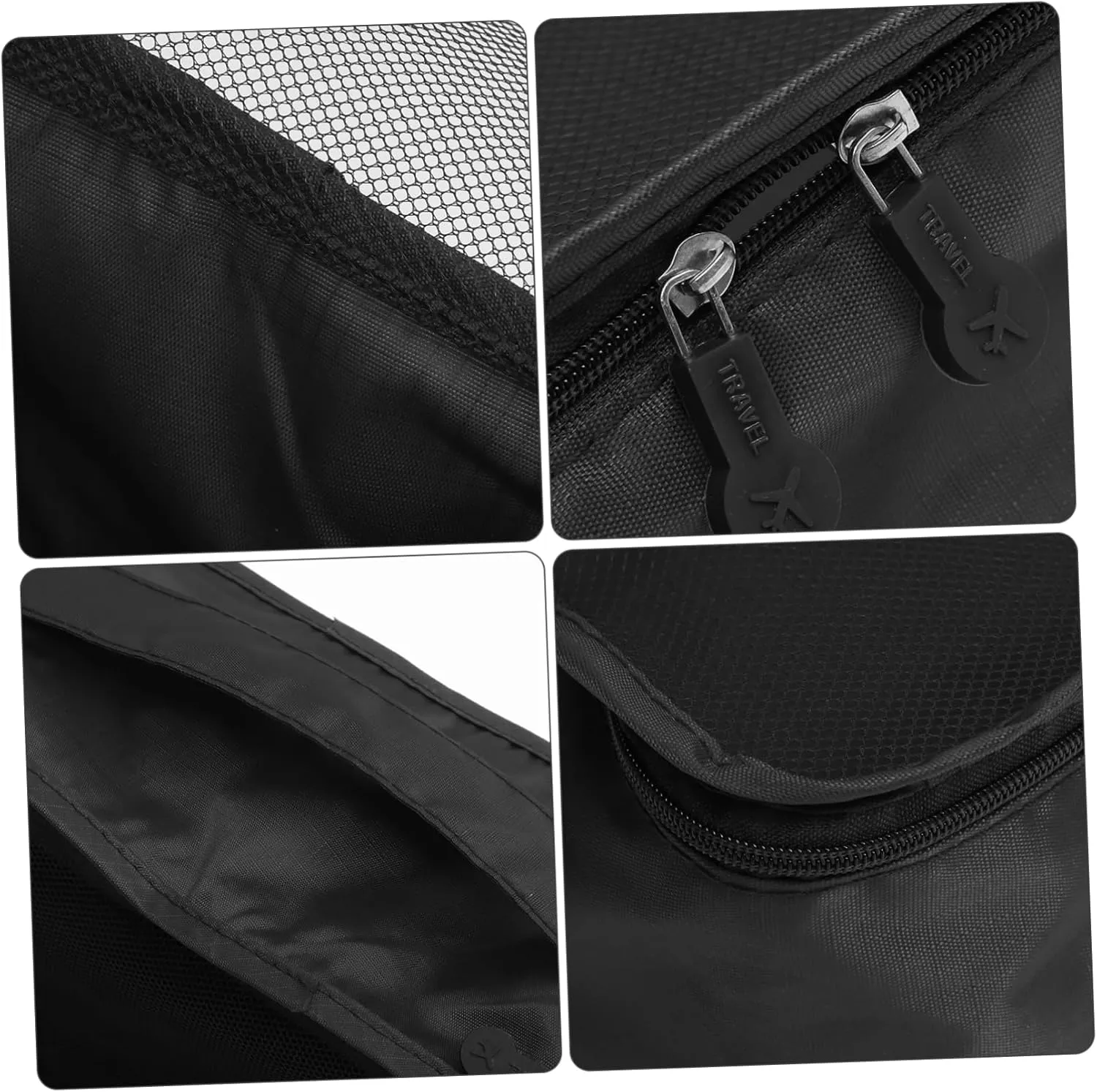 Cabilock Large Capacity Luggage Bag Set 6pcs Foldable Closet Storage Bag Zipper for Men Women