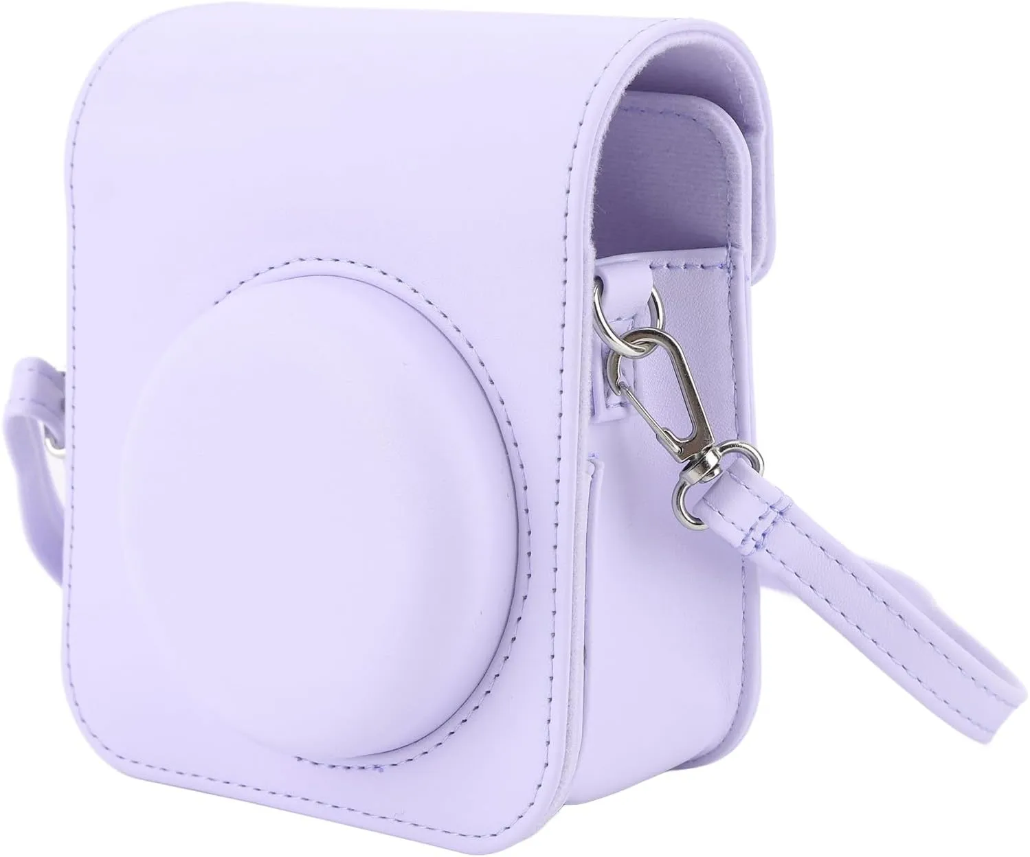 Camera Protective Bag Mini Instant Camera Leather Case, Wear PU Protective Case for Fujifilm Mini 12 Camera, 5.1x4.3x2.4in Camera Case With Adjustable Shoulder