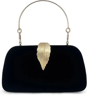 Clutch Purses for Women Stylish Women's Clutch Purse Evening Bags with Leaf Design Bling Chain Trendy Crossbody Bags for Parties Banquets