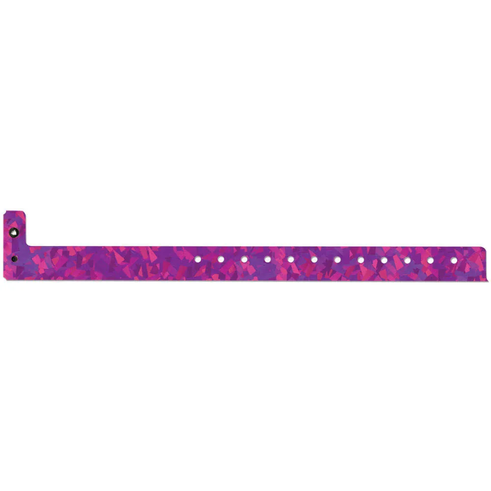 Confetti™ Holographic Plastic Wristbands 3/4" 4800 (500/Box)