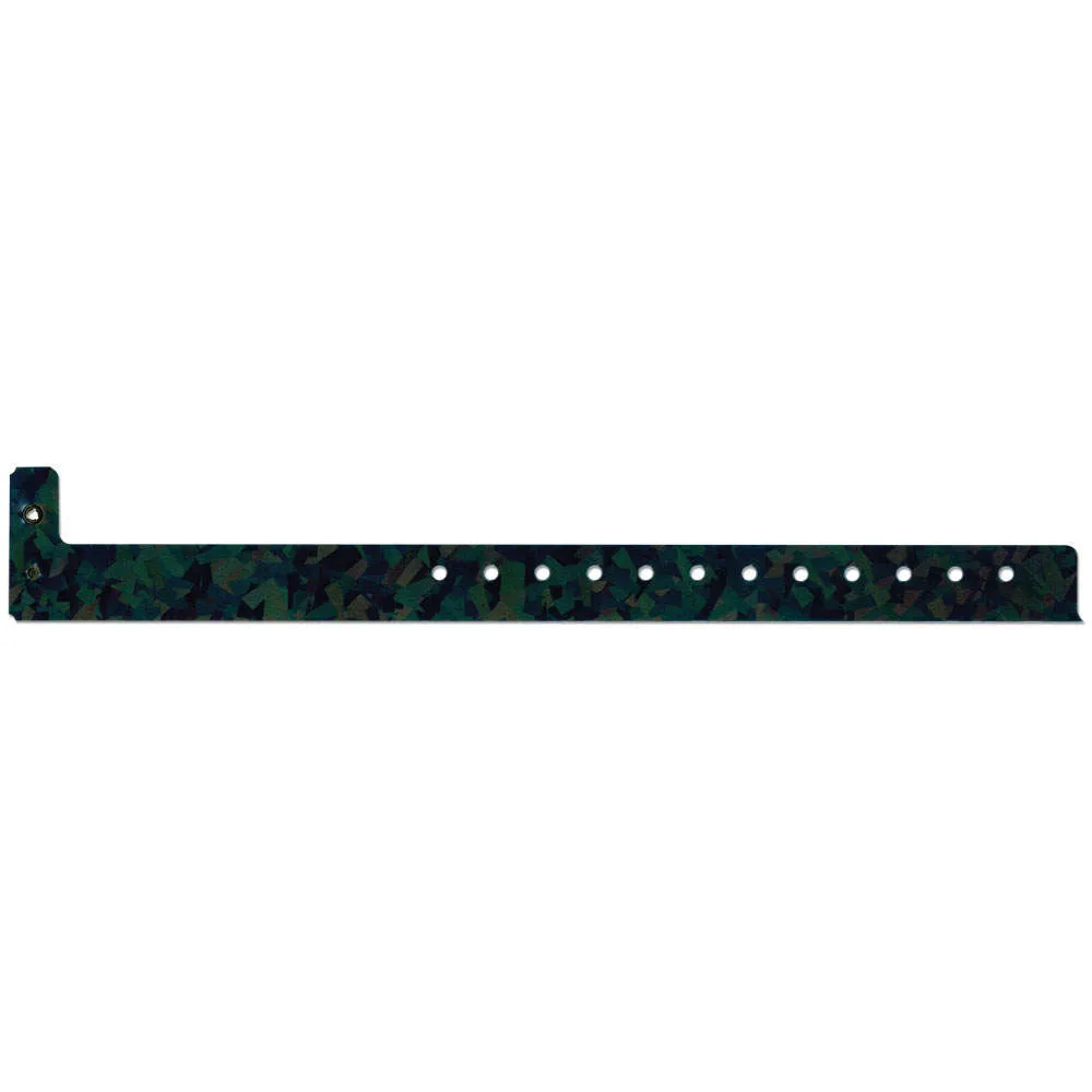 Confetti™ Holographic Plastic Wristbands 3/4" 4800 (500/Box)