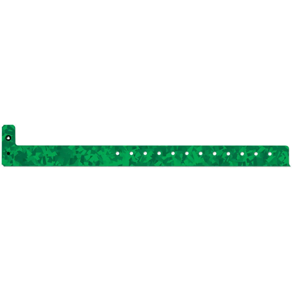 Confetti™ Holographic Plastic Wristbands 3/4" 4800 (500/Box)