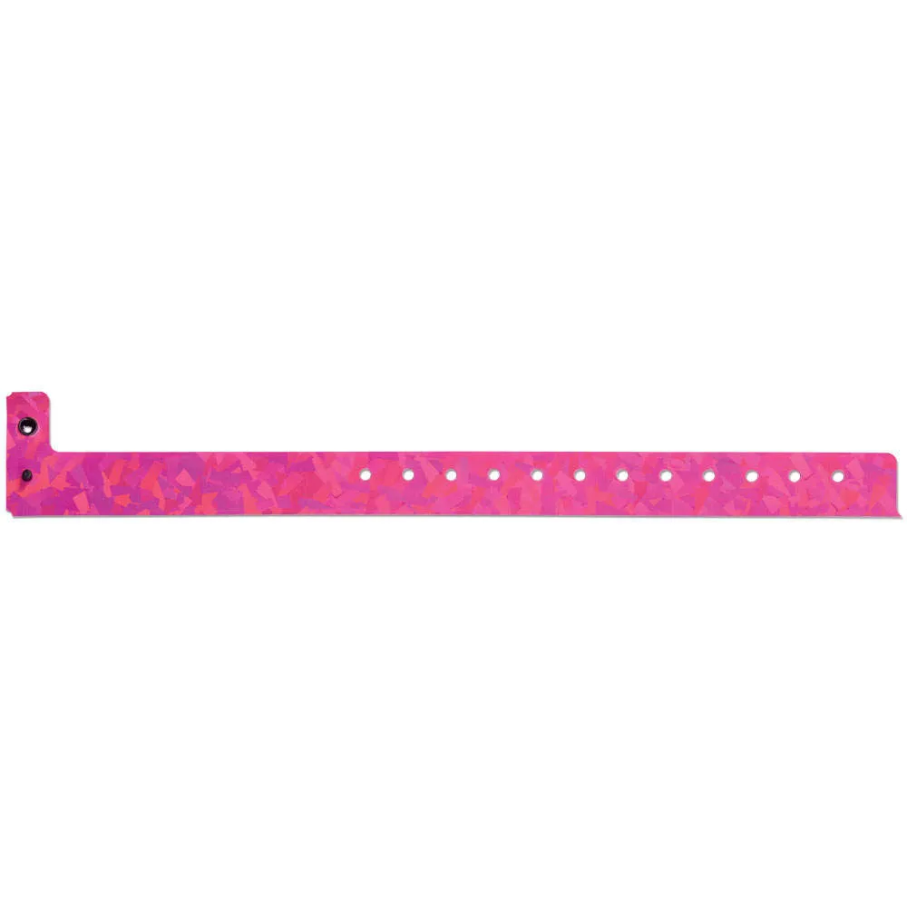 Confetti™ Holographic Plastic Wristbands 3/4" 4800 (500/Box)