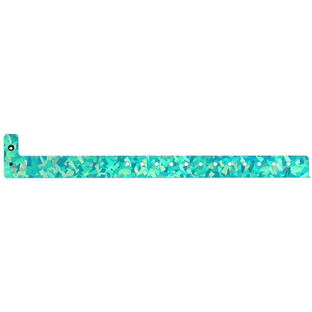 Confetti™ Holographic Plastic Wristbands 3/4" 4800 (500/Box)