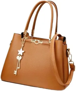 Cross-Body Bag Handbag Women Lady Stylish Large Tote Bag Business Leisure Solid Color Shoulder Bag with Pocket