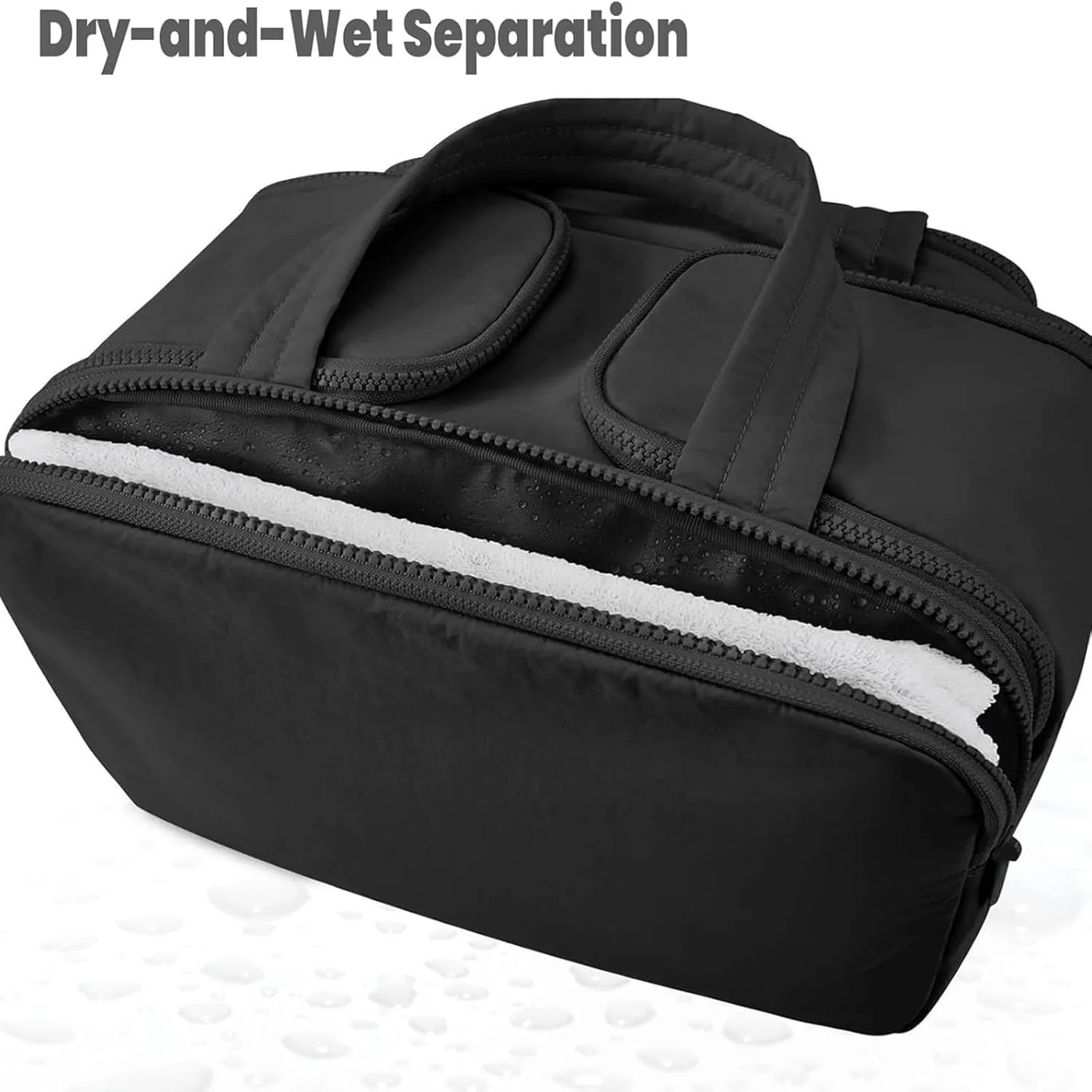 Curetoaway Large Capacity Wide-Open Travel Cosmetic Bag, 4-In-1 Puffy Multi-Functional Toiletry Bag for Women, Wash Pouch Portable Hanging Organizer for Toiletries & Beauty Essentials (Khaki)
