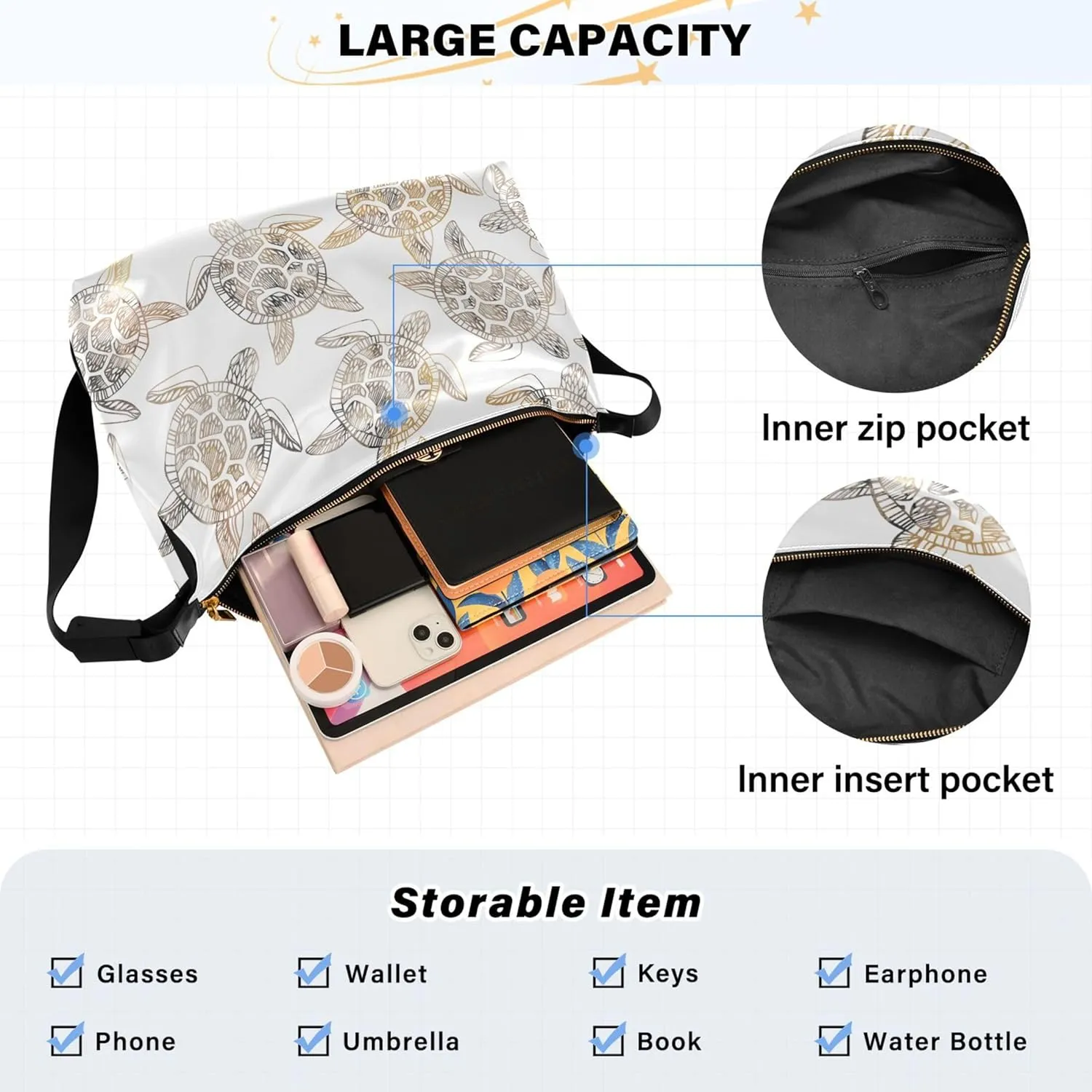 Cute Bulldog Hobo Leather Bags for Women Large Crossbody Purse Stylish Animal Print Shoulder Handbag Purse