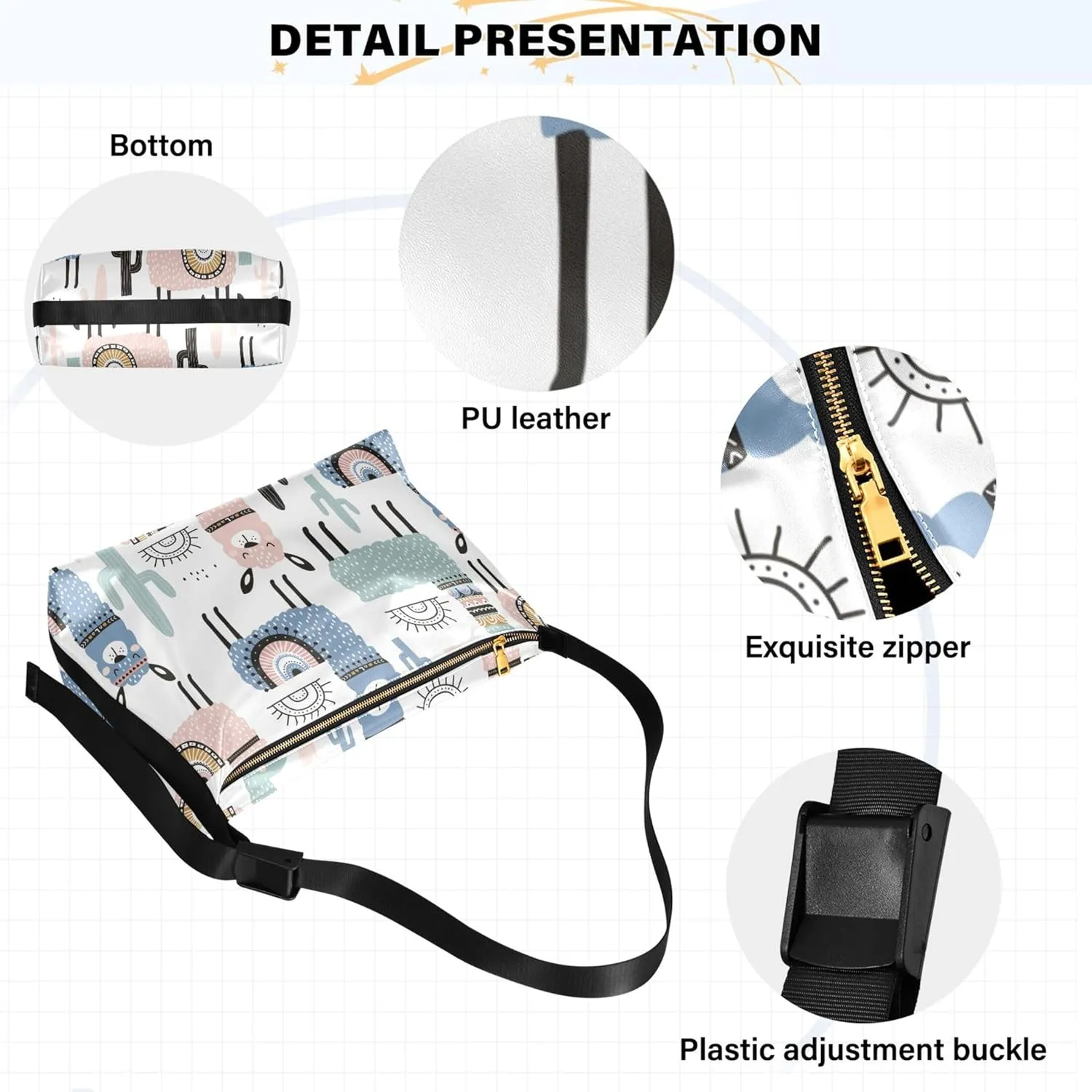 Cute Bulldog Hobo Leather Bags for Women Large Crossbody Purse Stylish Animal Print Shoulder Handbag Purse
