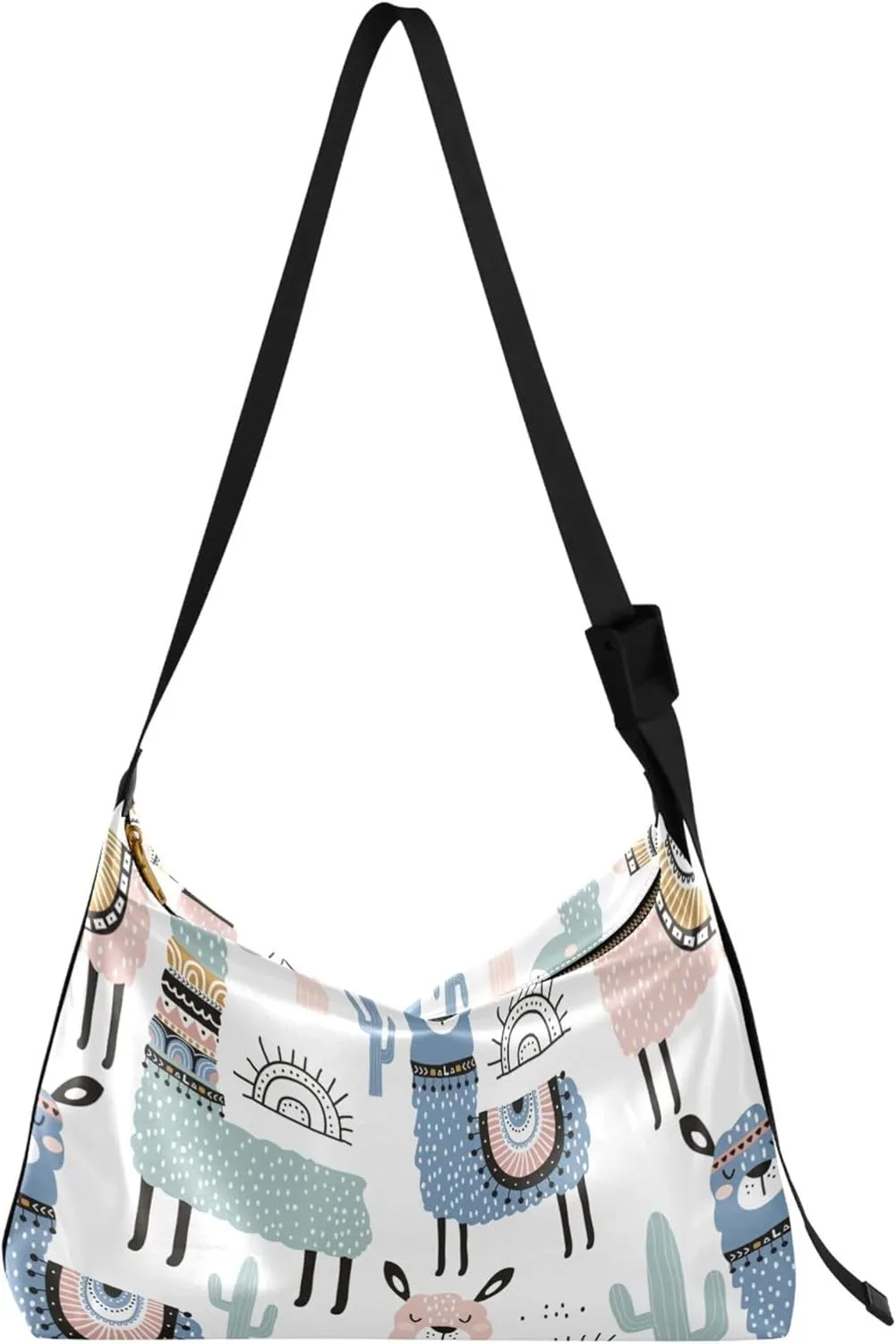Cute Bulldog Hobo Leather Bags for Women Large Crossbody Purse Stylish Animal Print Shoulder Handbag Purse