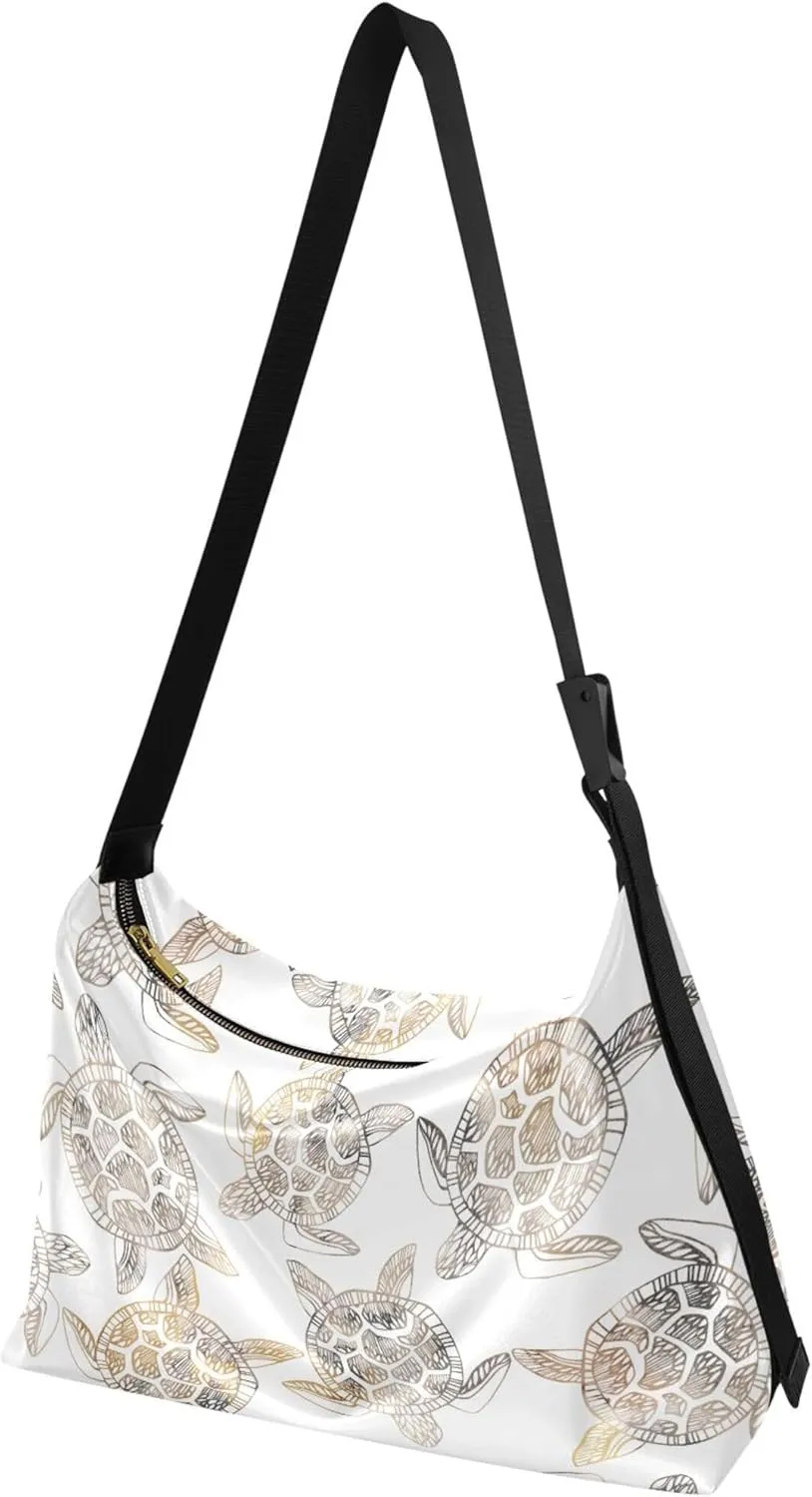 Cute Bulldog Hobo Leather Bags for Women Large Crossbody Purse Stylish Animal Print Shoulder Handbag Purse