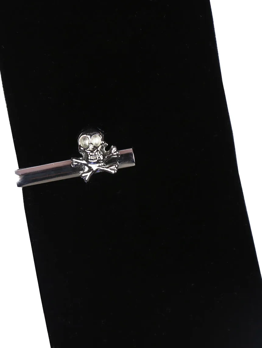 DCLIC Skull X Tie Bar - Silver