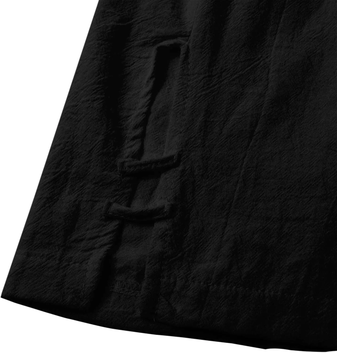 Eco-Friendly Linen Pants Women Elastic Waist Straight Leg Lightweight Beach Yoga Trousers with Slits