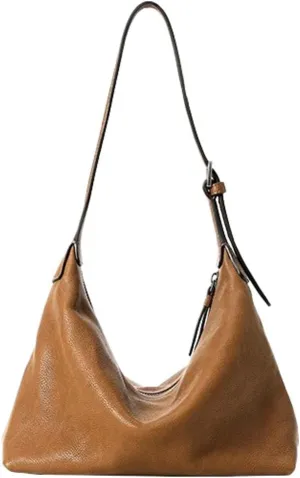 Epsion Tote Bag for Women Vegan Leather Hobo Bags Trendy Shoulder Bags Soft Shoulder Handbag Slouchy Tote Purses