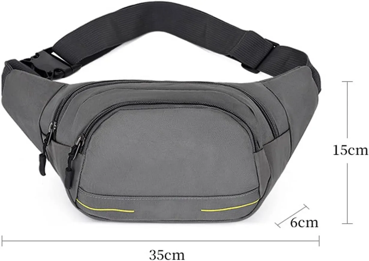 Fanny Pack Men's Waist Pack Sport Fanny Bags Boy Drop Leg Bags Hip Bum Belt Bag Travel Riding Motorcycle Crossbody Purse Pouch (3)