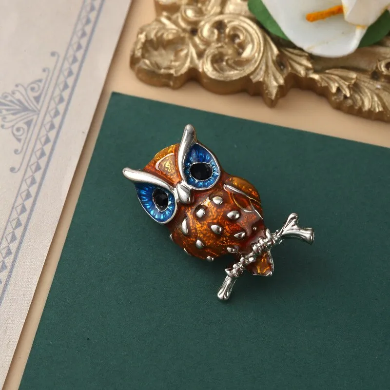 Fashion Women Pearl Crystal Baroque Brooches Cross Crown