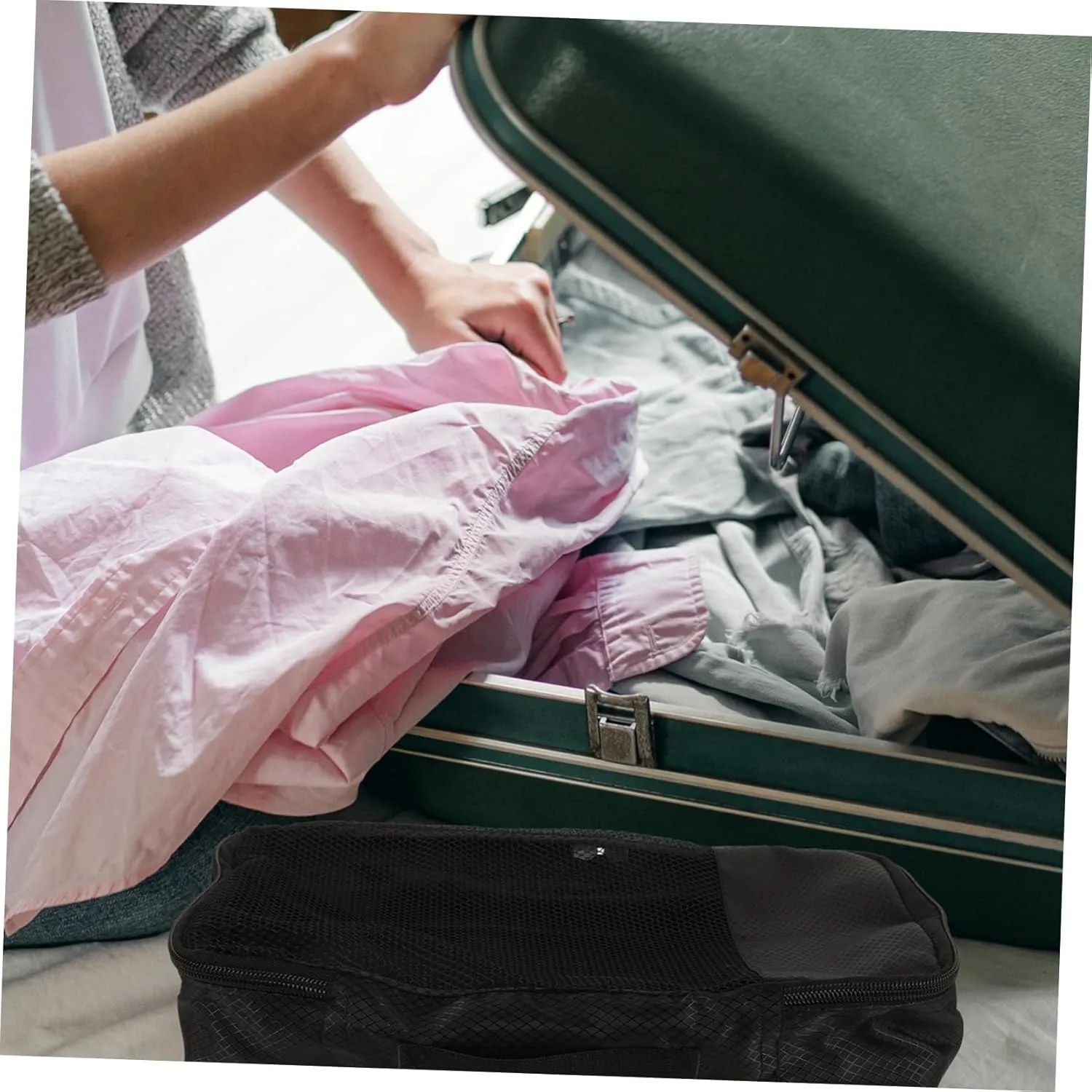 Foldable Travel Packing Cube Bag Shoe Storage Organizer for Suitcase Travel Essential Bag