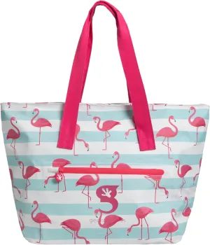 geckobrands Waterproof Escape Beach Tote  Spacious Travel Beach Bag with Hidden Pocket and Long Handles for Easy Carrying