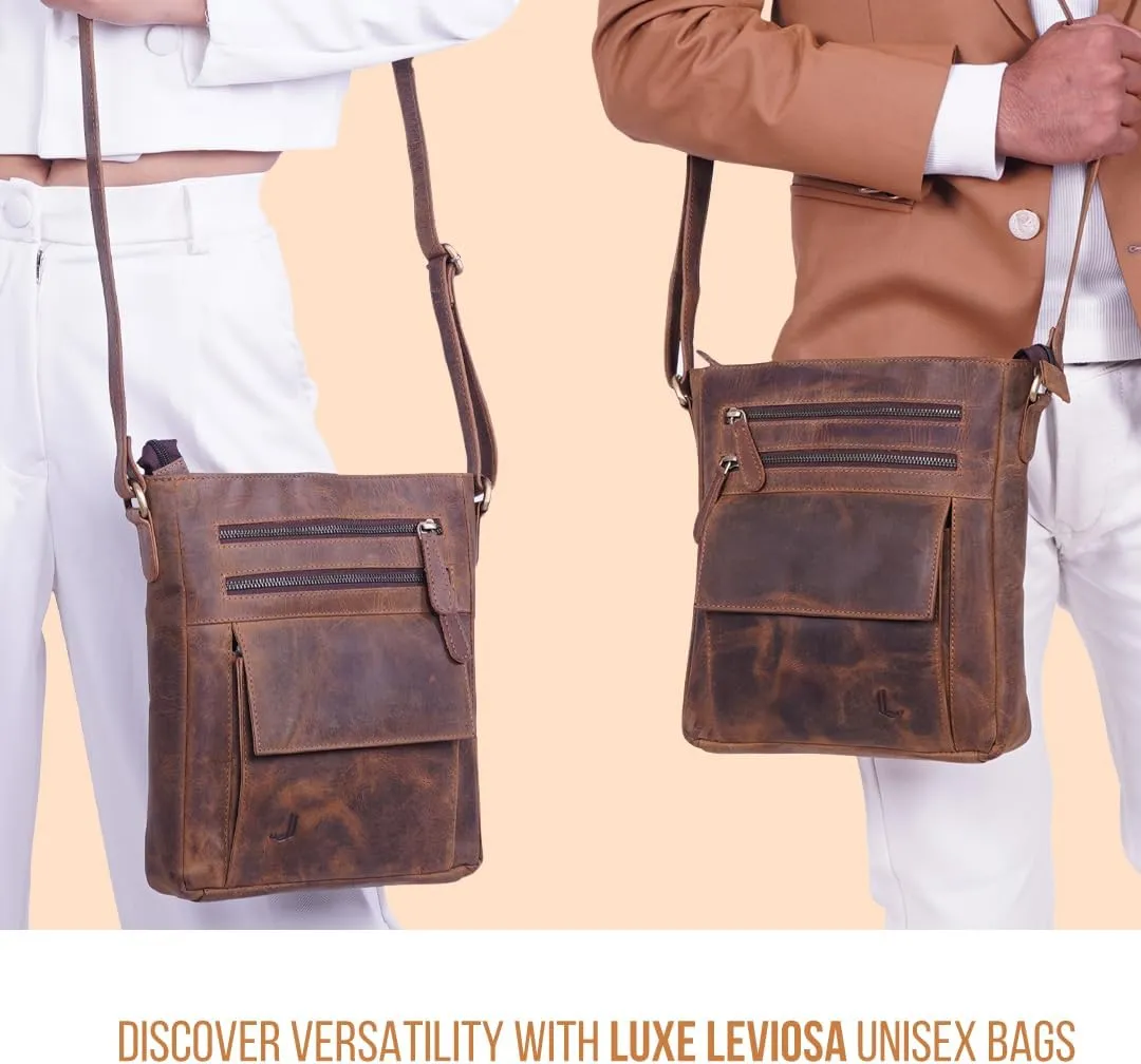 Genuine Leather Crossbody Bag for Women  Medium Size Leathure Purse, Stylish and Durable Handbags for Women