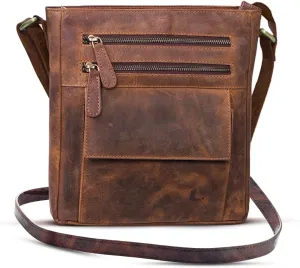 Genuine Leather Crossbody Bag for Women  Medium Size Leathure Purse, Stylish and Durable Handbags for Women