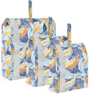 Golden Leaves Packing Cubes for Travel 3 Set Compression Travel Bags Luggage Organizer Bags for Suitcases