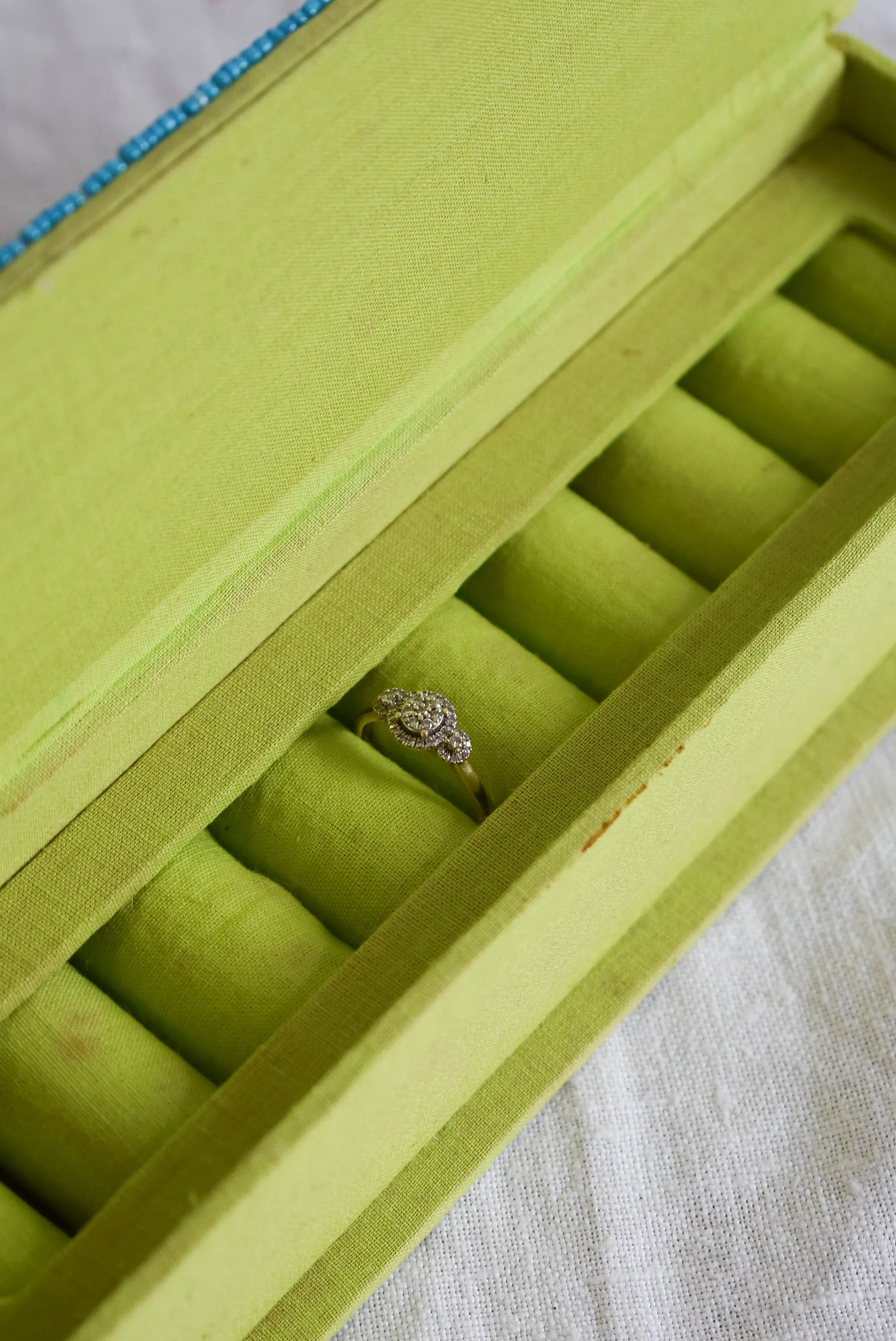 Gorgeous beaded jewellery box