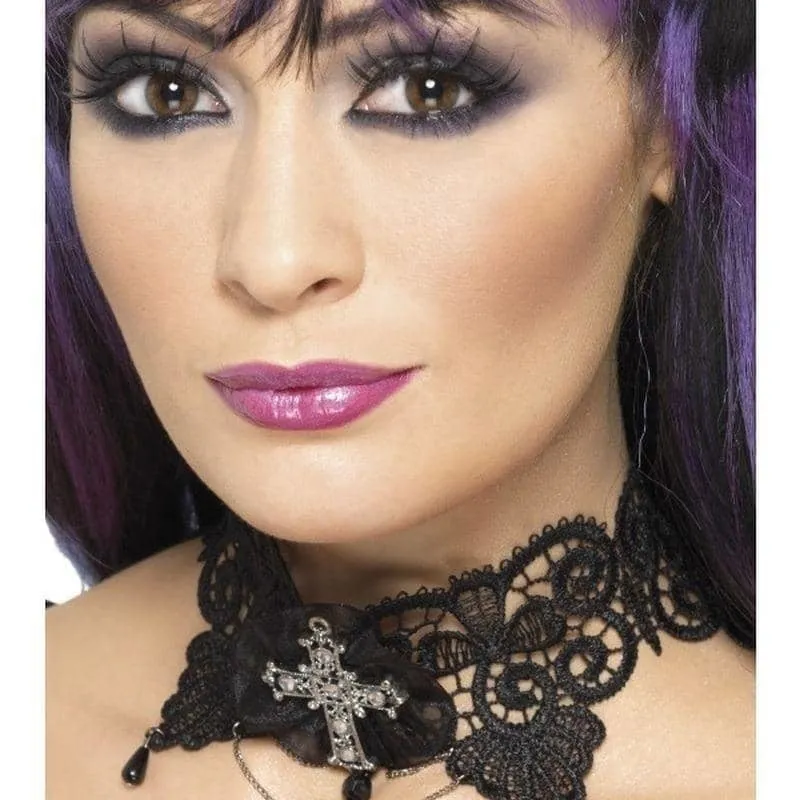 Gothic Lace Choker Adult Black
