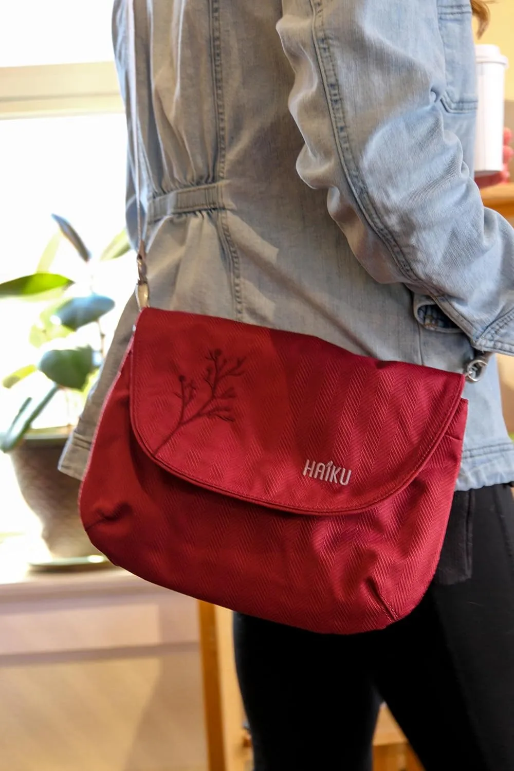 HAIKU Bliss Eco-Friendly RFID Blocking Travel Crossbody Saddle Bag