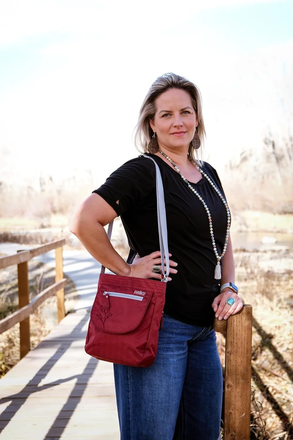 HAIKU Jaunt Eco-Friendly RFID Blocking Travel Crossbody Bag
