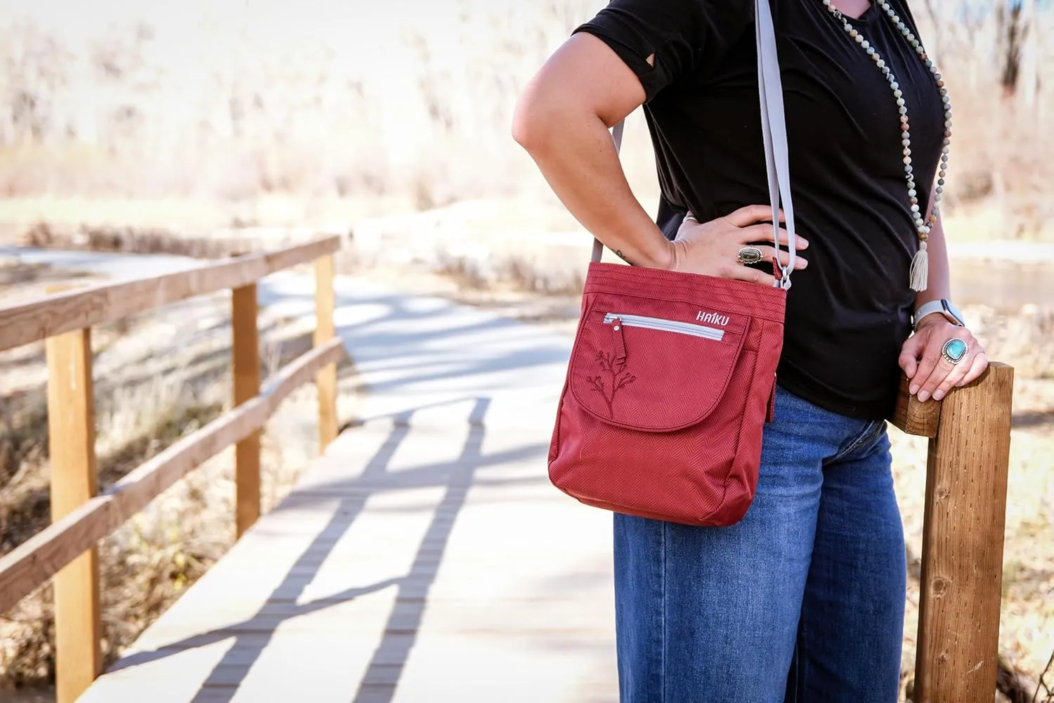 HAIKU Jaunt Eco-Friendly RFID Blocking Travel Crossbody Bag