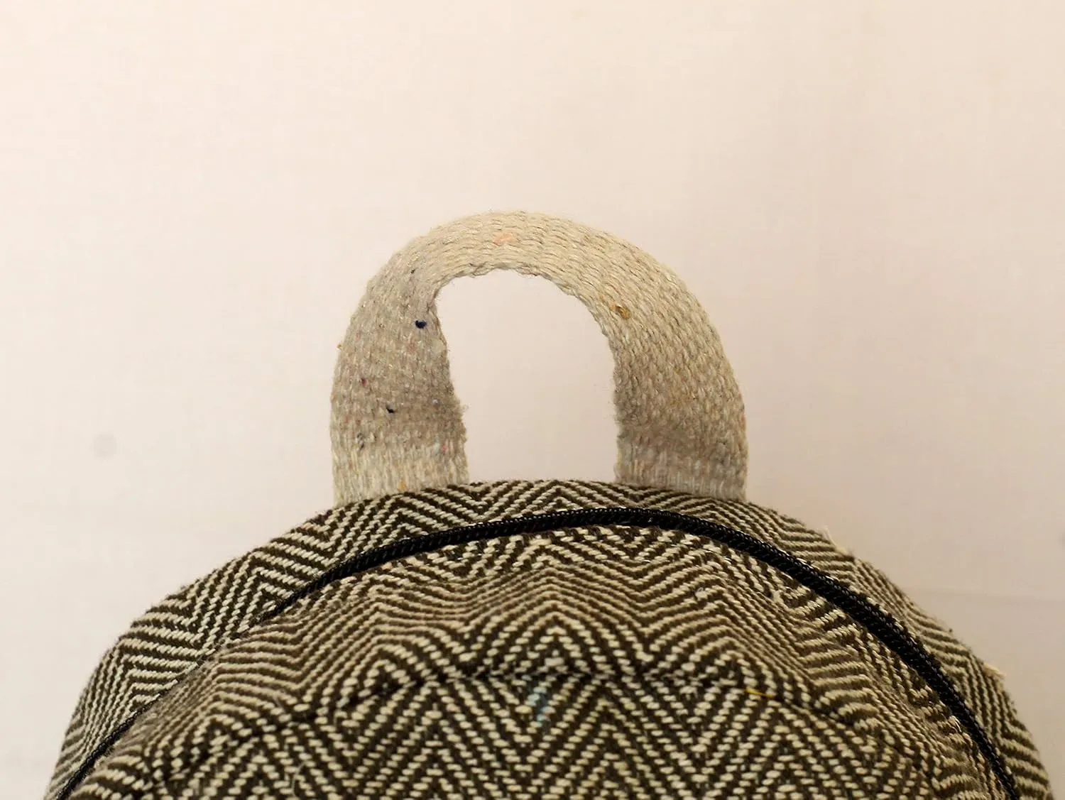 Handmade Hemp Mini Backpack For Women Girls Purse Cute Eco Friendly Light Weight Washable Small Bag for everyday lives (DARKGREEN)