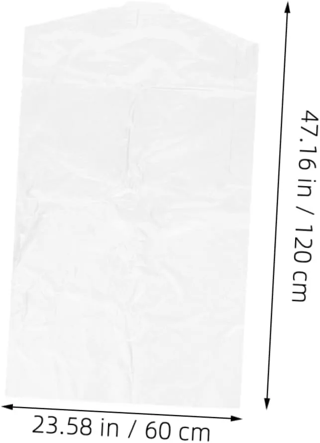 Hanging Garment Bag Set of 40 Dust Cover Storage Bag for Coats for Travel Storage